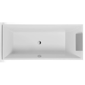 Villeroy & Boch Squaro Rechteck-Badewanne, 170x75 cm, Weiß Alpin, Aufsicht.