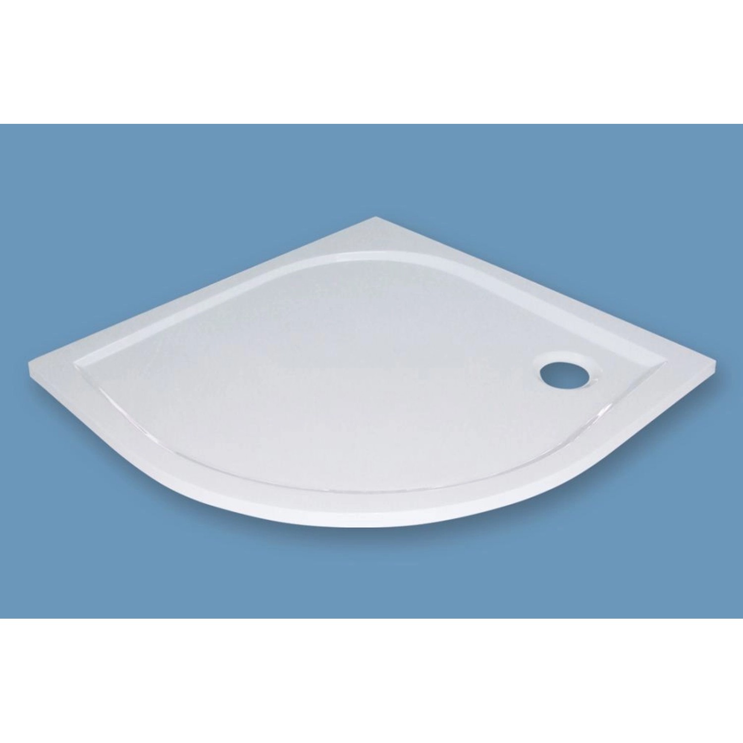 Sanotechnik Brausetasse DITA Rund  90 cm x 90 cm x 2,5 cm Weiß