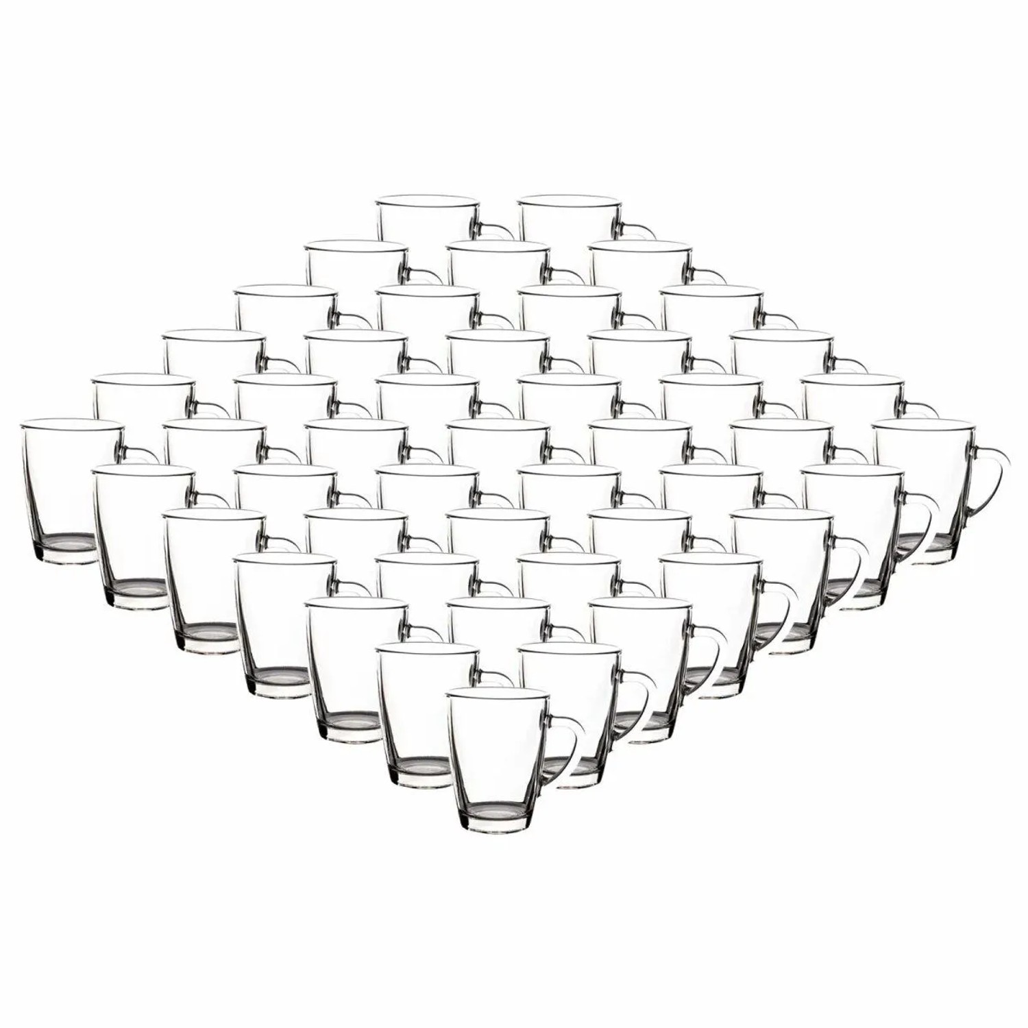 Van Well Kaffeebecher Teebecher Glasbecher 300 ml 48er Set