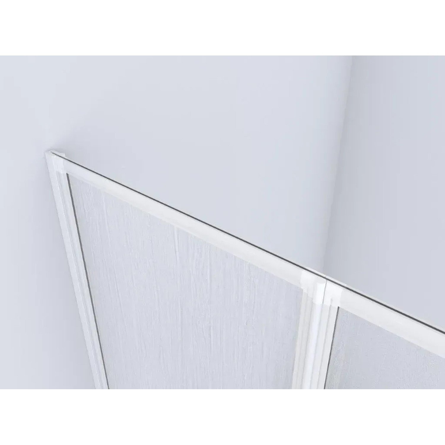 Marwell Badewannenfaltwand White Light – 3-flügelig, 130x120 Cm, Sicherheitsglas 4 Mm, Weißer Aluminiumrahmen
