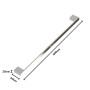 Kalb 80cm Handtuchhalter Lenn, Chrom, Aluminium, extra lang, doppelte Wandbefestigung.