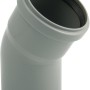 Grauer Marley HT-Bogen 30° DN 50 für Abwasserleitungen im Haus.
