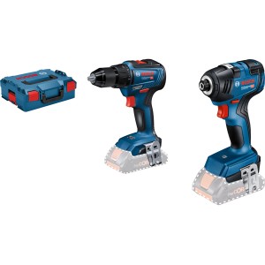 Bosch Professional Akkuschrauber Set: GDR 18V-200 und GSR 18V-55 mit Transportkoffer.