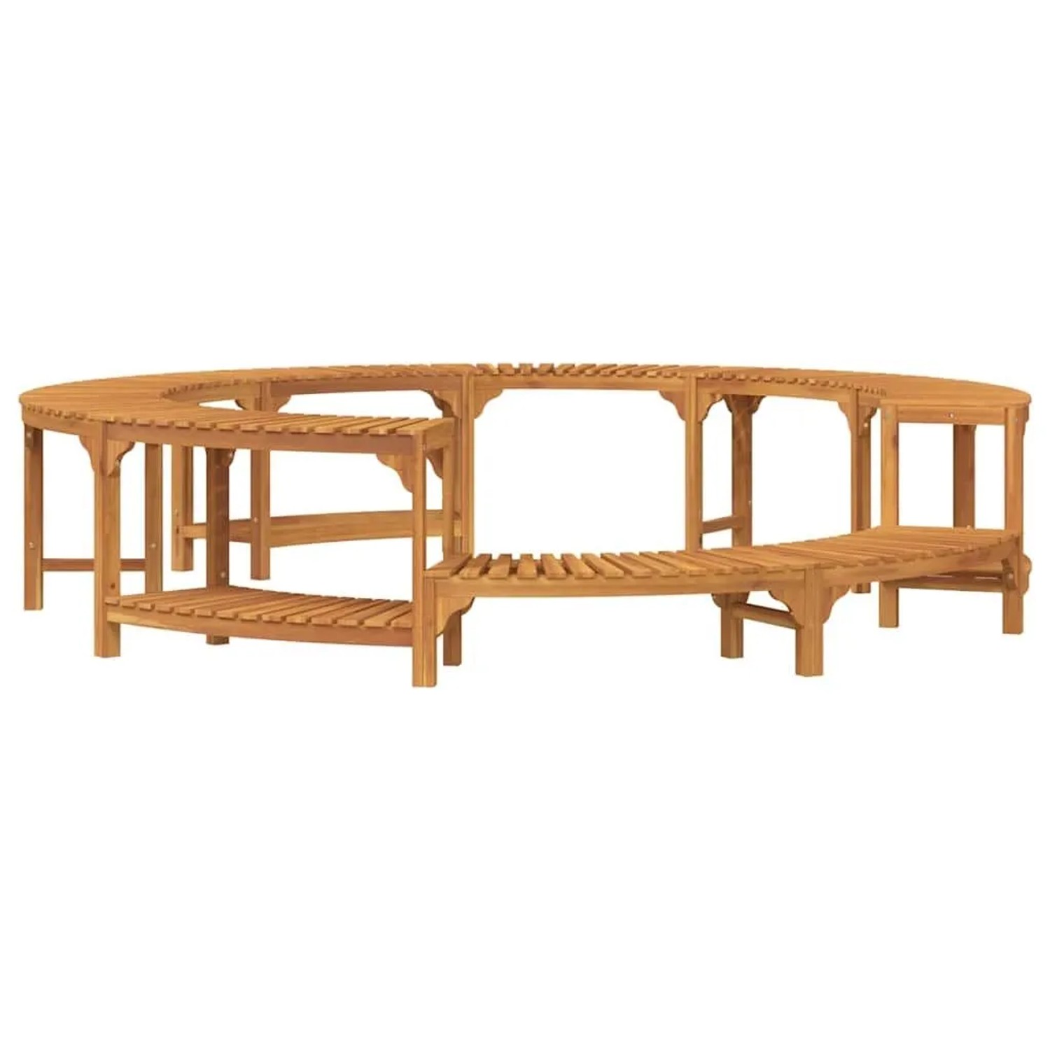 vidaXL Whirlpool-Umrandung Braun Ø275 x 55,5 cm Massivholz Akazie 3334767