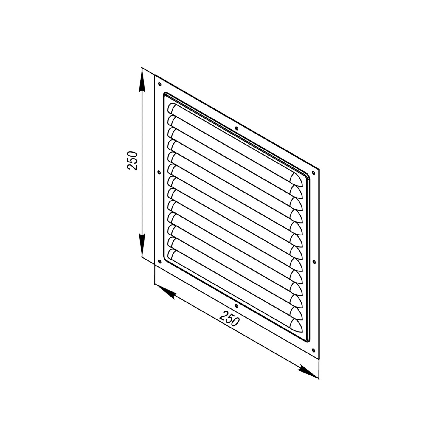 Draper 02984 250 mm x 250 mm emmervormige tas