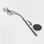 Moderne Lindby Bogenleuchte Jewa, schwarz, 5-flammig, E14, für Wohnzimmer. Design-Stehlampe aus Metall.