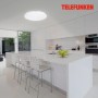 Weiße Telefunken LED-Deckenleuchte Apollon (Ø 40 cm) in moderner Küche.