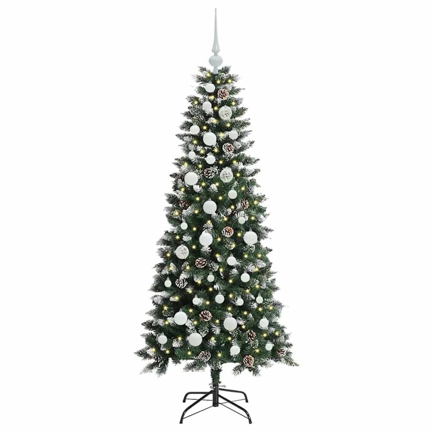 vidaXL Künstlicher Weihnachtsbaum mit 150 LEDs Grün 66 x 66 x 150 cm 3395811