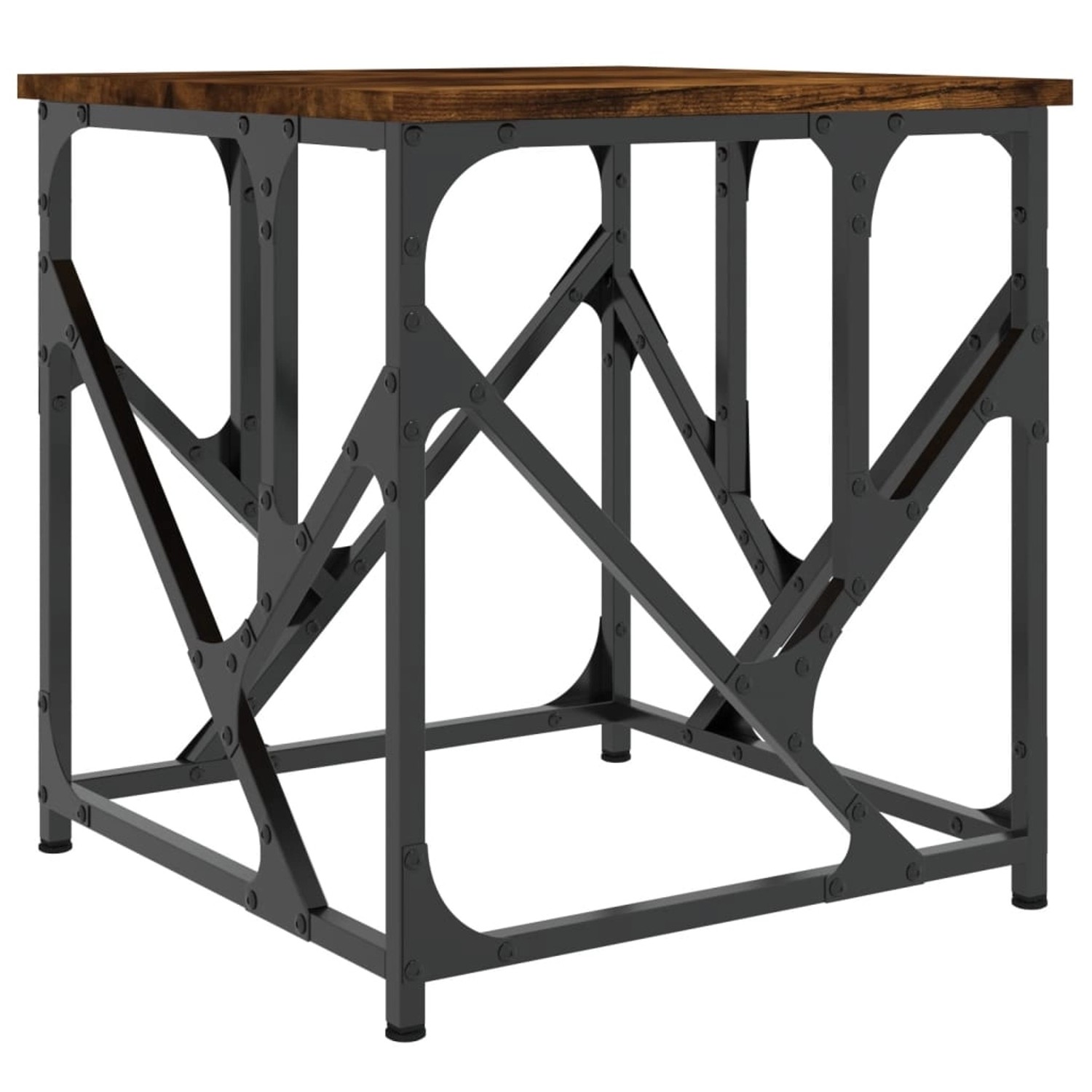 vidaXL Couchtisch Räuchereiche 45x45x47,5 cm Holzwerkstoff 834122 günstig online kaufen