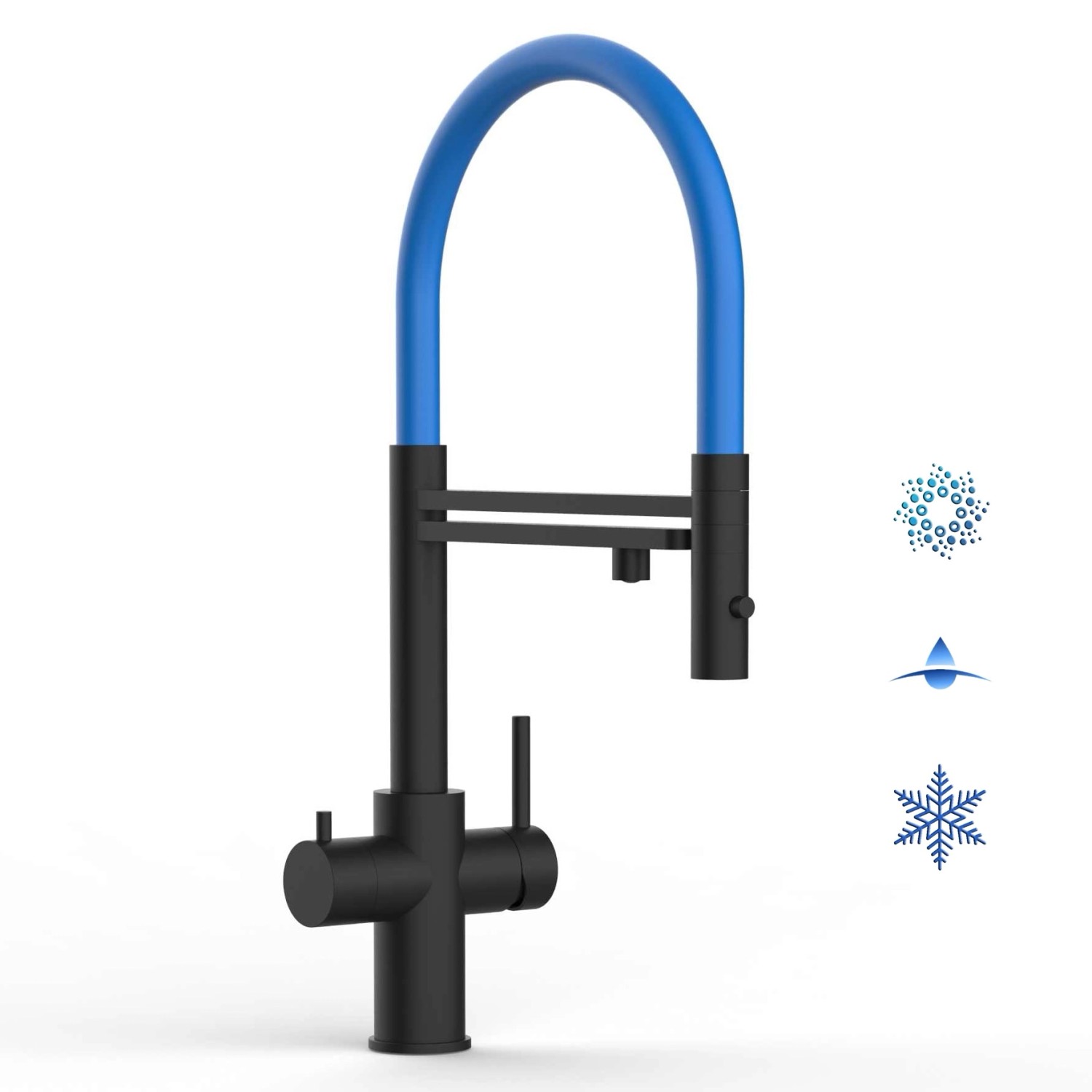 VIZIO 5 Wege Wasserhahn Küchenarmatur Edelstahl Massiv mit 360° Schwenkbare günstig online kaufen