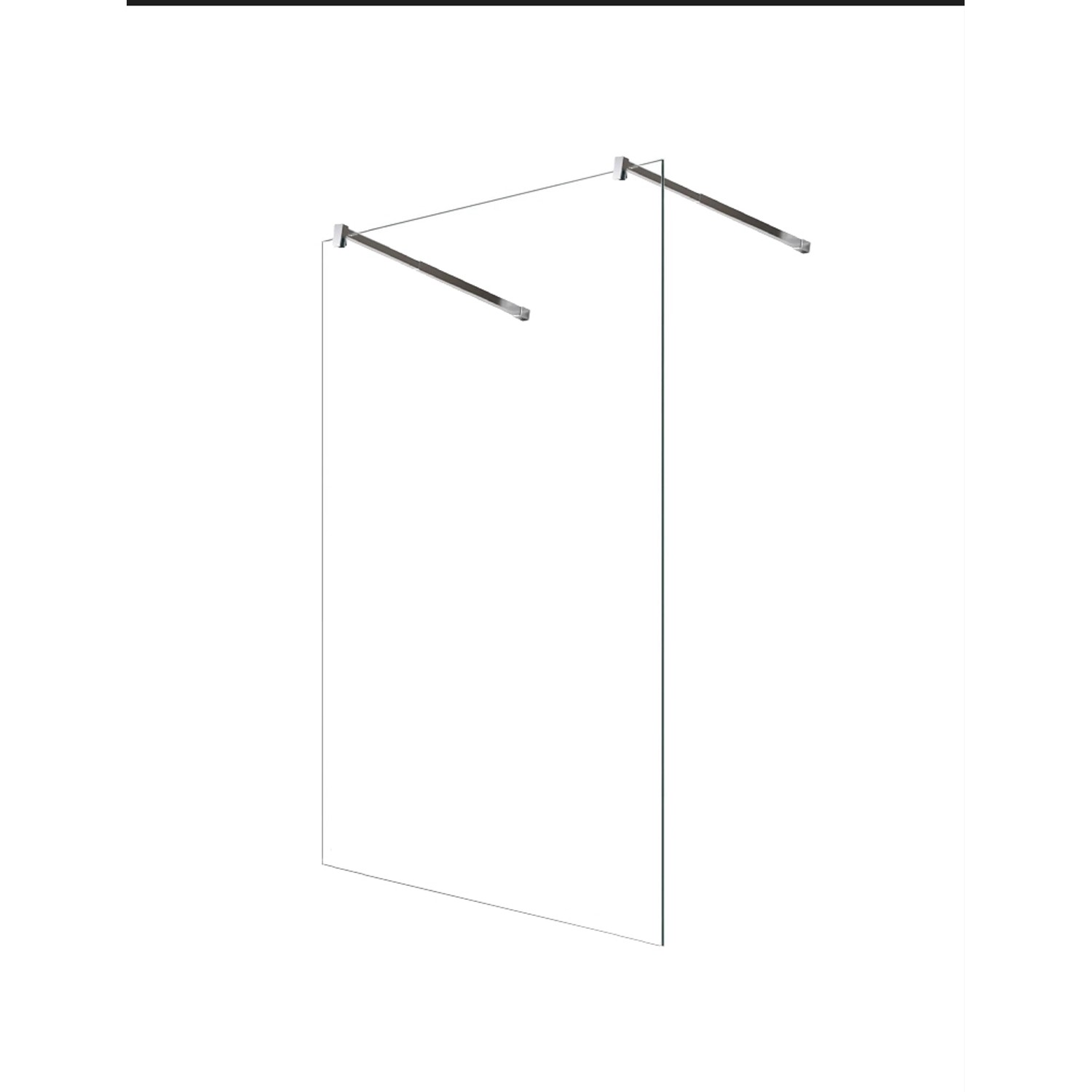 Glaszentrum Hagen 138x200cm Freistehende Dusche 2x Halter günstig online kaufen