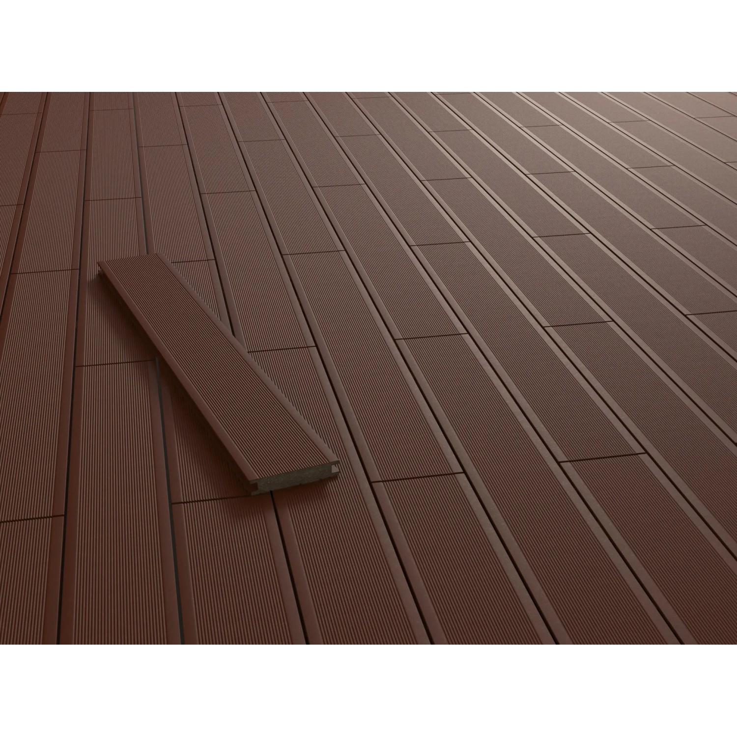 Kovalex WPC Terrassendiele Vollprofil 2,6 cm x 14,5 cm Braun Meterware kaufen bei OBI