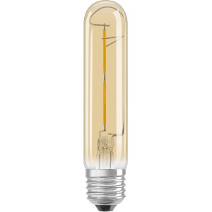 Osram LED-Leuchtmittel E27 in Röhrenform, 2,5W, warmweißes Licht für Wohnräume.