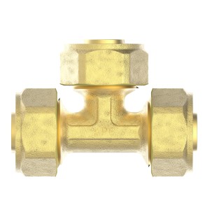 Kirchhoff T-Stück 20 mm Klemmfitting aus Messing für MSVR Blank