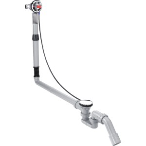 Hansgrohe Exafill S Wanneneinlauf mit Ab- und Überlaufgarnitur für Sonderwannen.