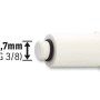 Weißer Abpress-Zapfen 16,7 mm (G 3/8) aus Kunststoff zum Verschließen von Wasserleitungen.