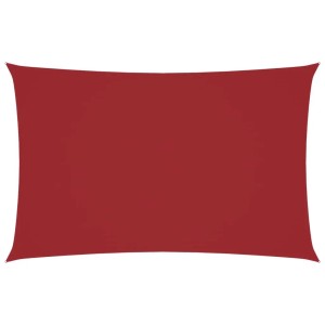 vidaXL Sonnensegel Oxford-Gewebe Rechteckig 5x8 m Rot 135661
