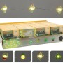 LED-Lichterkette mit 3D-Dekorationen (Ananas, Palme, Kaktus, Blätter) für Innen, 10 cm Abstand.