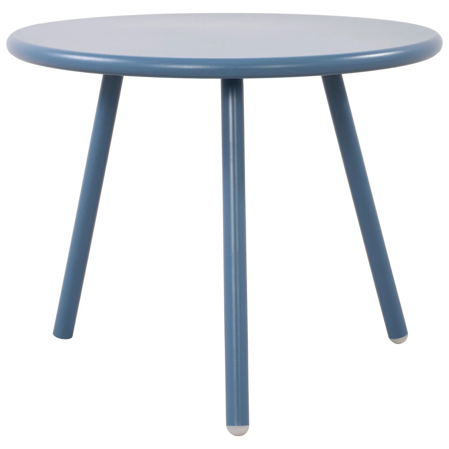 DELUKE Couchtisch CAKOT Kunststoff Blau 50x50x40cm Sofatisch Rund Beistelltisch Wohnzimmertisch Klein