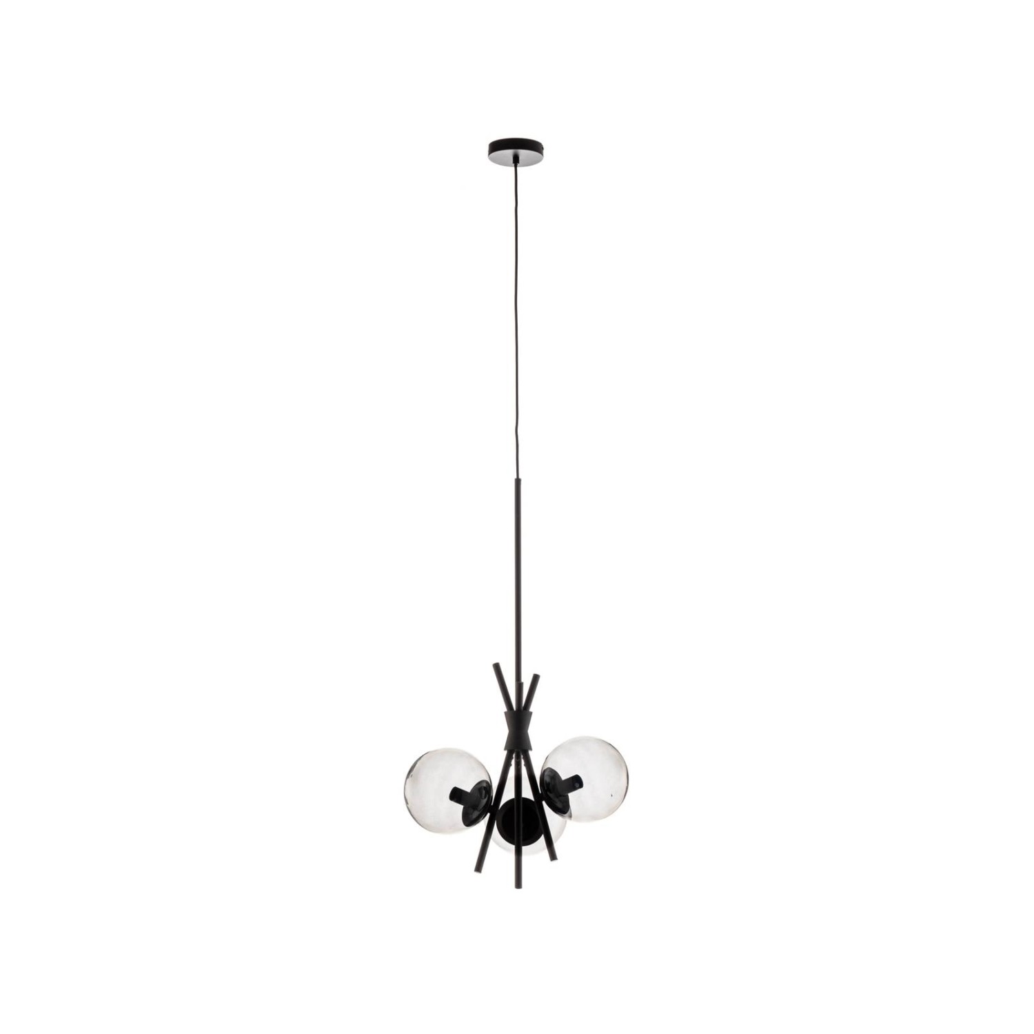 Lucande Pendelleuchte Sotiana 9639643 Design Modern in Schwarz aus Metall 3 günstig online kaufen