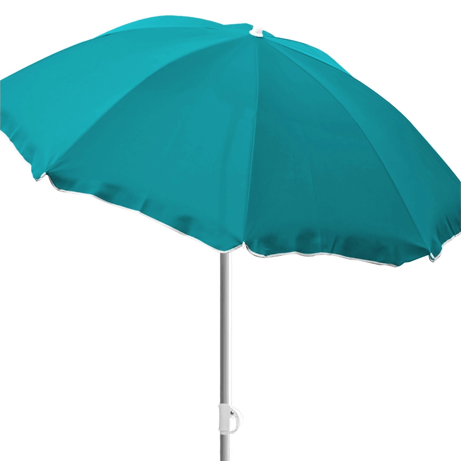 MOJAWO Strandschirm Sonnenschirm Strand Schirm Sonnenschutz Gartenschirm Sonnenschutz Knickbar Polyester Petrol Ø1,80m