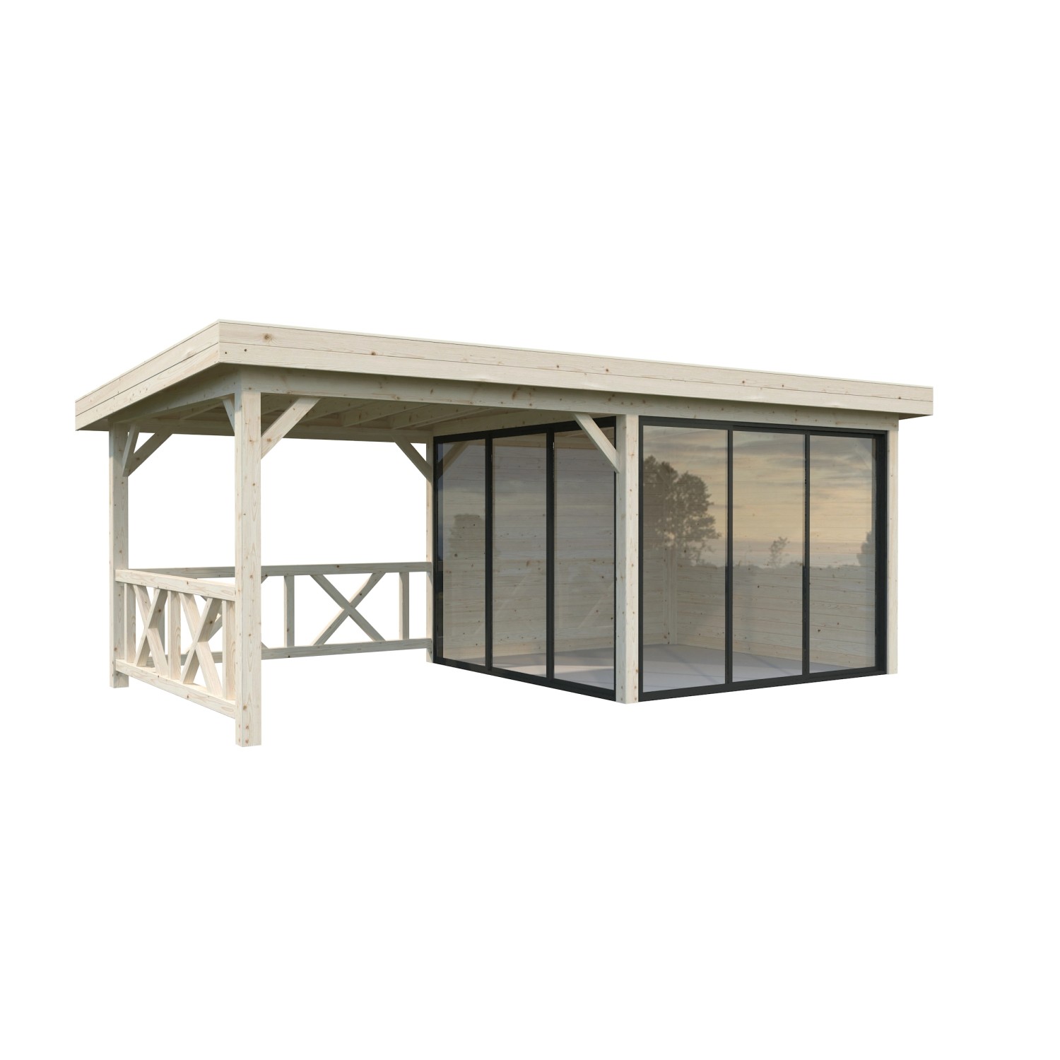 Palmako Pavillon Lenna Set 403 Slide Transparent 588 cm x 300 cm FSC® günstig online kaufen