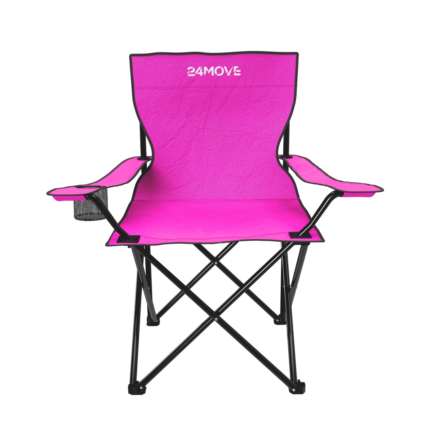 24Move Campingstuhl Faltstuhl Pink Getraenkehalter Tragetasche Outdoor Falt günstig online kaufen