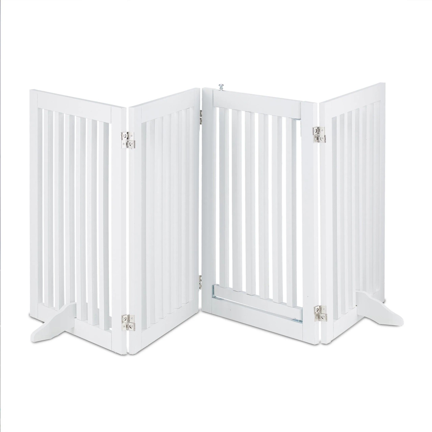 Relaxdays Treppenschutzgitter MDF Weiß Mit Tür 70 cm x 207 cm x 30 cm 11,5 kg