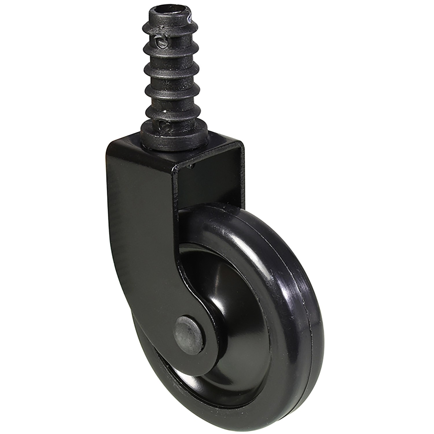 Wagner Teewagenrolle mit Stift + Hülse Tragkraft 25 kg Schwarz Ø 50 mm