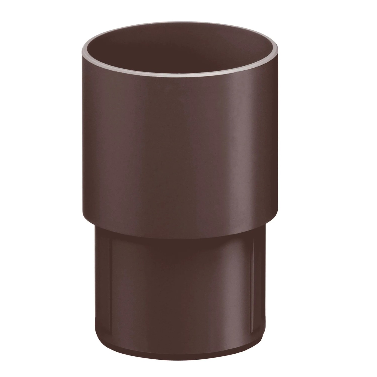 Inefa Fallrohrverbinder PVC DN 100 Dunkelbraun Verbindungselement