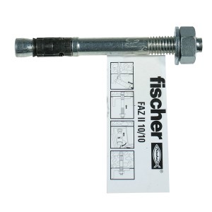Fischer Bolzenanker FAZ II 10/10, Stahlanker mit Mutter und Scheibe für höchste Tragfähigkeit.