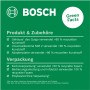 Nachhaltigkeit des Bosch Quigo Kreuzlinienlaser: Gehäuse, Klemme und Verpackung aus Recyclingmaterial.