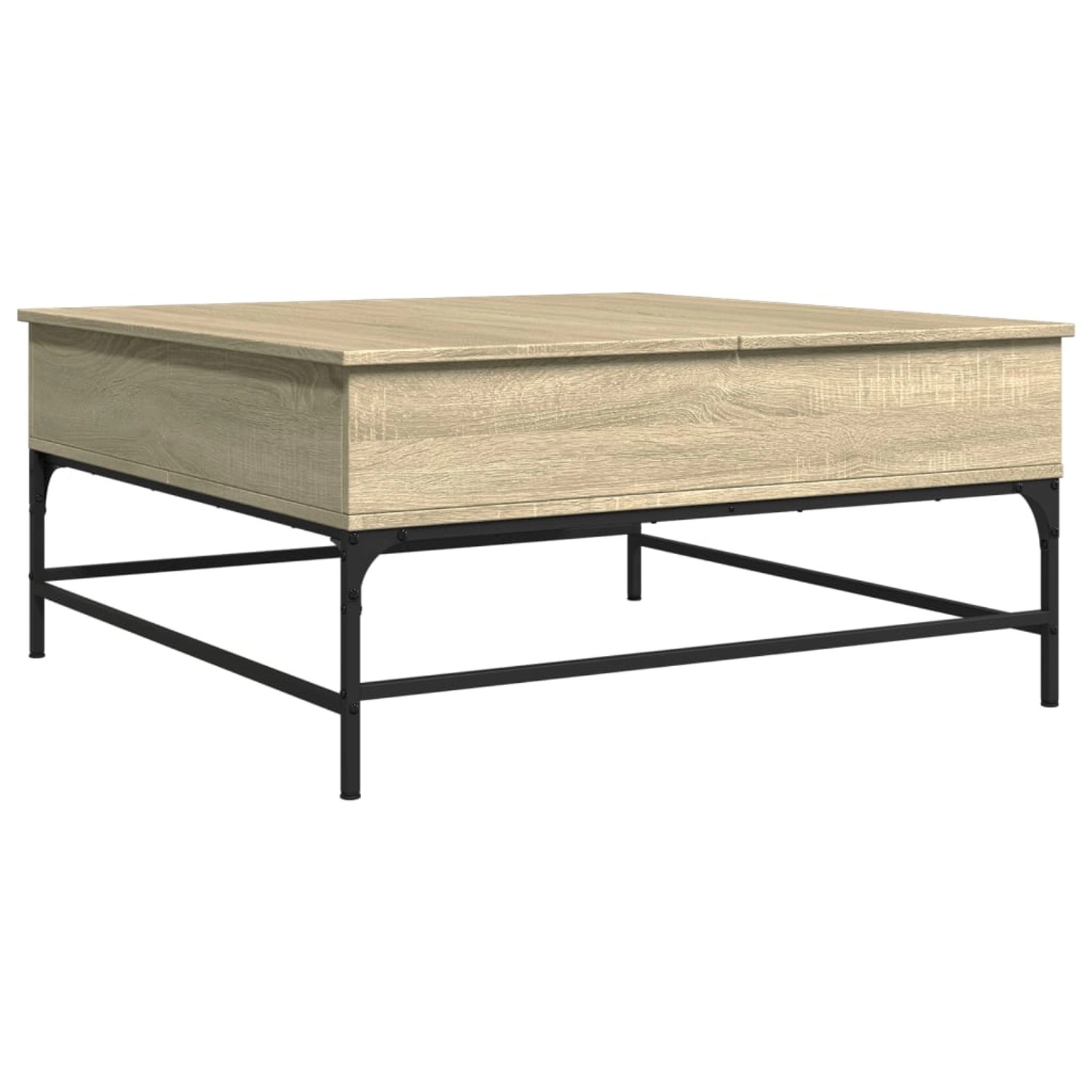 vidaXL Couchtisch Sonoma-Eiche 95x95x45 cm Holzwerkstoff und Metall 3217065 günstig online kaufen