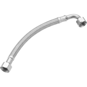 Flexibler Edelstahl-Schlauch, 3/8 x 3/8 Zoll, 200 mm Länge, für Küchenarmaturen.