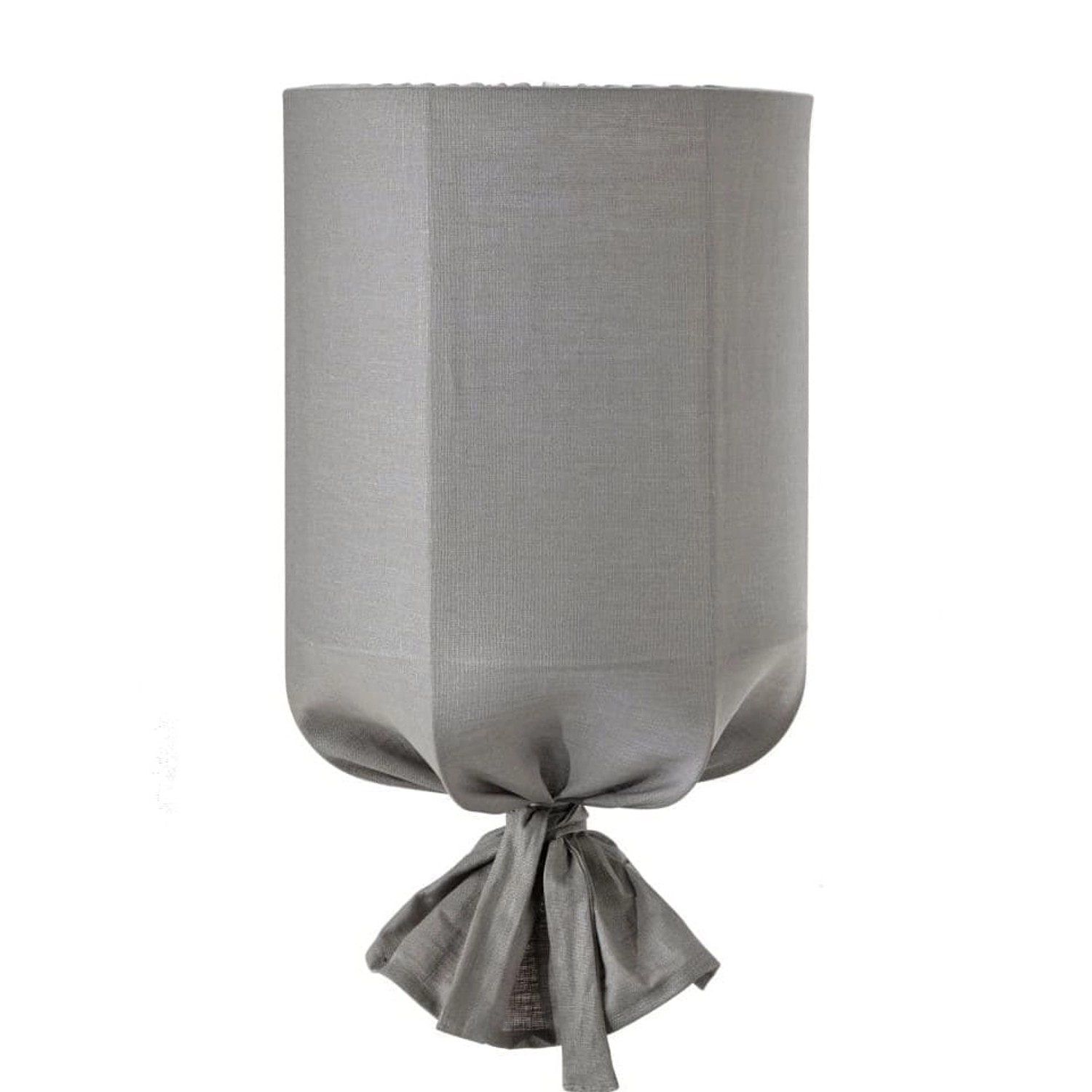 PR Home Round Textil Lampenschirm für Außen und Innen Grau 30x60cm für E27 Fassung