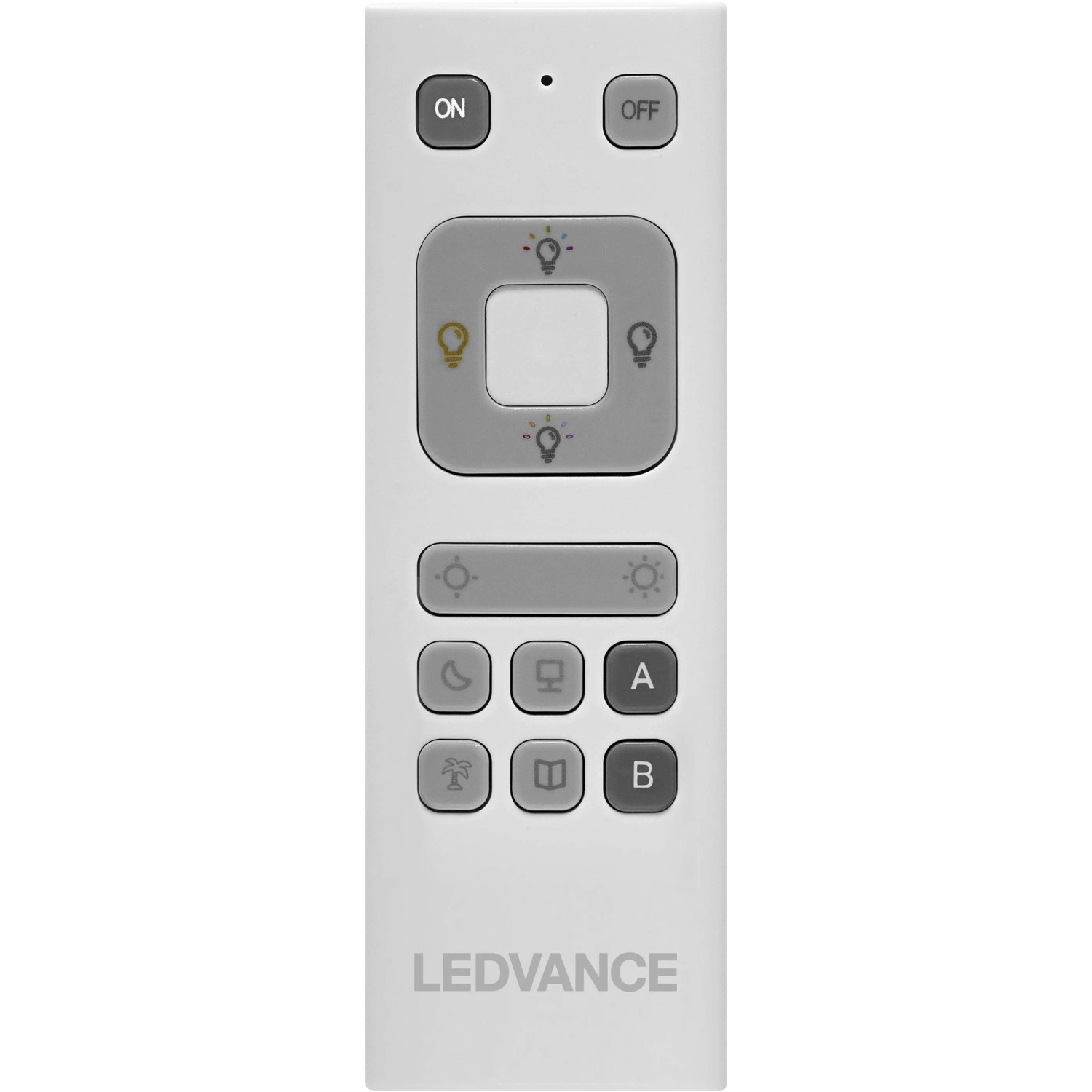 Ledvance Smart+ Wifi Fernbedienung zur Steuerung von Smart+ Leuchtmitteln, Farbe Weiß.