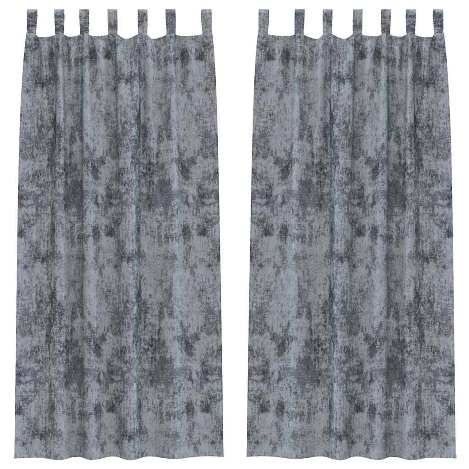 vidaXL Vorhänge 2 Stk Silbergrau 260 x 140 cm Samt 4107722 günstig online kaufen