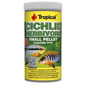Tropical Fischfutter Granulat Cichlid Herbivore Pellet S 250ml Dose.