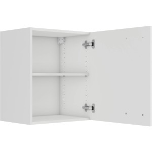 Offener OPTIFIT Oslo214 Küchen-Hängeschrank, 50 cm, Feinstruktur Weiß, mit Einlegeboden.