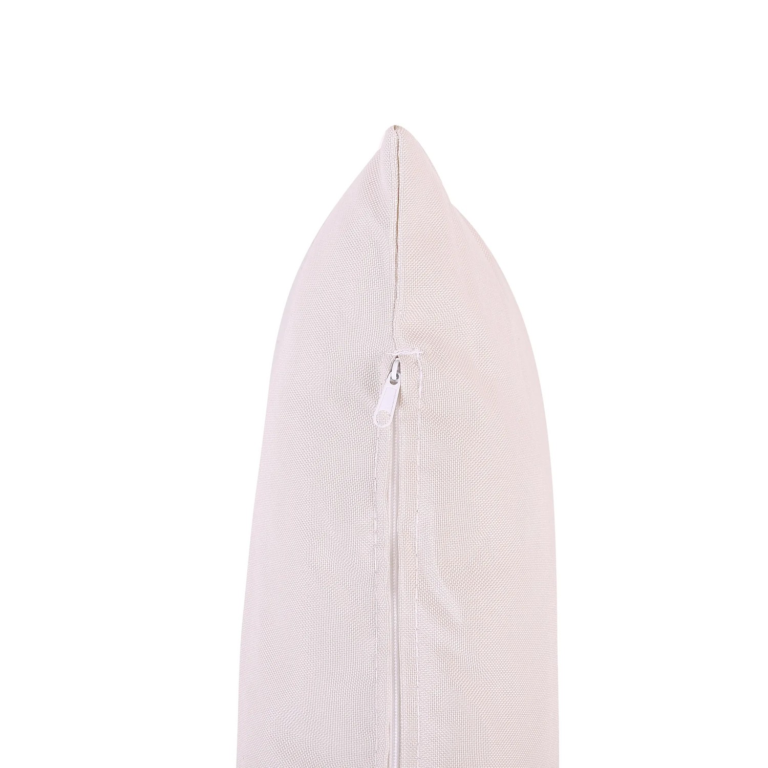 Detailaufnahme Kissen des Beliani Hängesessels, naturfarben beige.