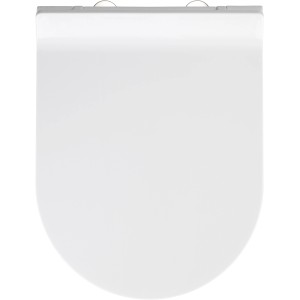 Wenko Premium WC-Sitz Habos aus Thermoplast, weiße Ausführung mit Absenkautomatik.