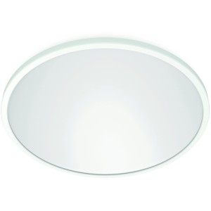 Weiße, runde WiZ LED-Deckenleuchte SuperSlim, 3800 lm, Ø 55 cm.