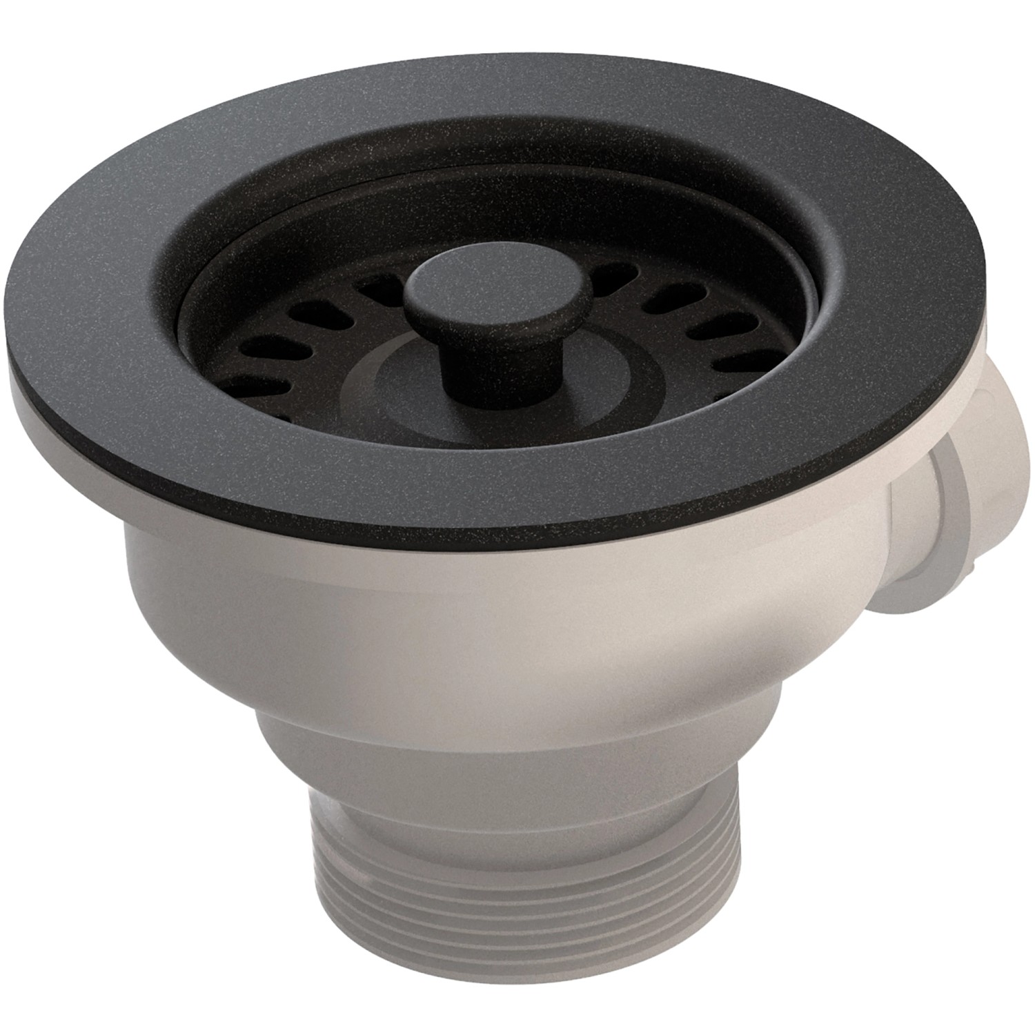 Helika Siebkorbventil, Ø 11,4 cm, Schwarz, für Spülen-Zubehör.