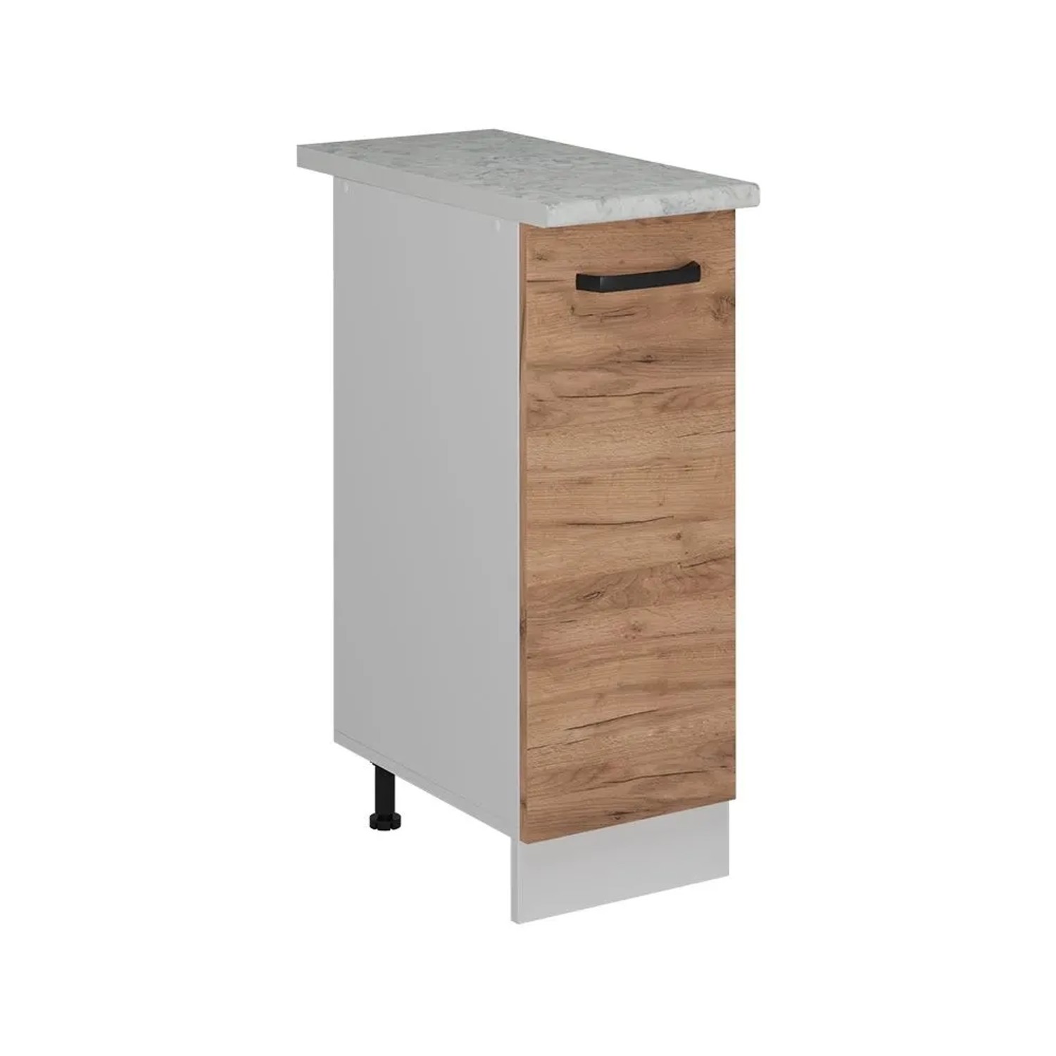Vicco Apothekerschrank R-Line Goldkraft Eiche 30 x 82 AP Marmor Art Nr 52279