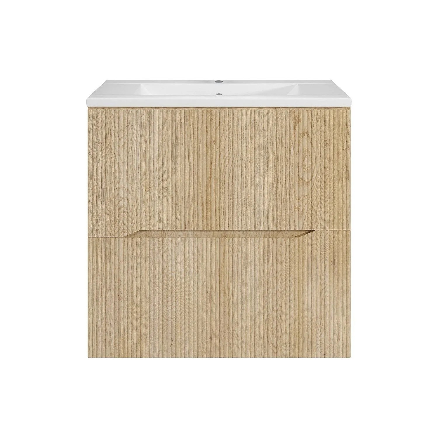 Vente-unique Einzelwaschtisch Oriso Naturfarben Hell 60 cm