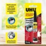 Uhu Sekundenkleber Blitzschnell Pipette, 10g, mit feiner Dosierspitze und Direct-Stop-Technology.