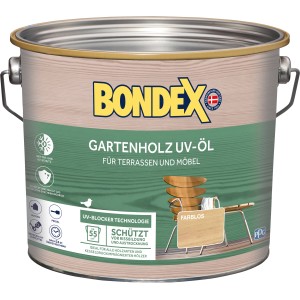 Dose Bondex UV-Öl Universal Transparent 2,5 l für Gartenholz, Terrassen und Möbel.