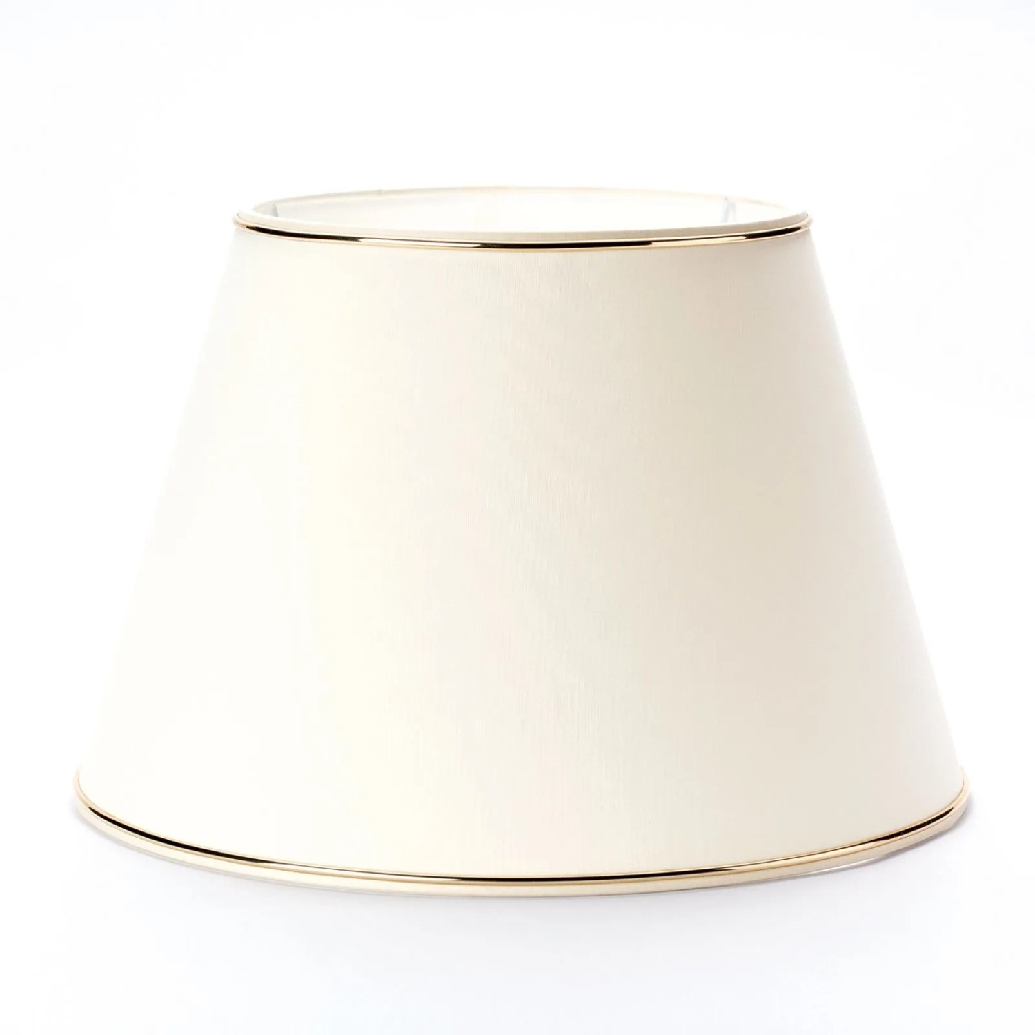 Orion Lightstyle Lampenschirm Creme Stoff mit Goldkante Ø 32 cm E27 Ersatzschirm