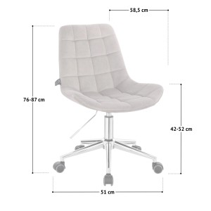 Svita Micky Kinder Schreibtischstuhl, hellgrün, höhenverstellbar und drehbar.