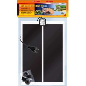 Sera Terraristik Wärmematte Reptil Thermo Comfort Mat M, 42x28cm, zur Erwärmung von Terrarien.